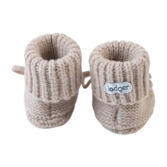 Lodger Slofjes - Merino Wool - Beige - 6-12M