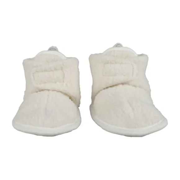 Lodger Slofjes - Teddy Fleece - Cloud Dancer - 0-3M