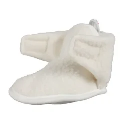 Lodger Slofjes - Teddy Fleece - Cloud Dancer - 0-3M