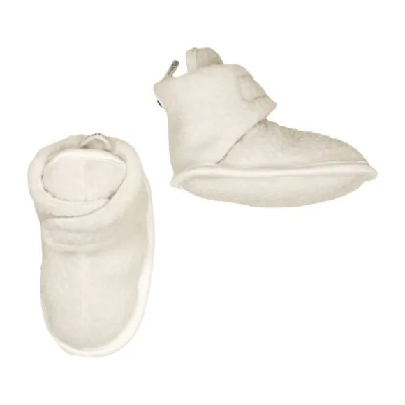 Lodger Slofjes - Teddy Fleece - Cloud Dancer - 0-3M