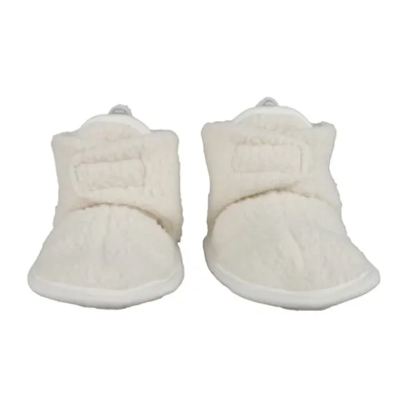 Lodger Slofjes - Teddy Fleece - Cloud Dancer - 0-3M