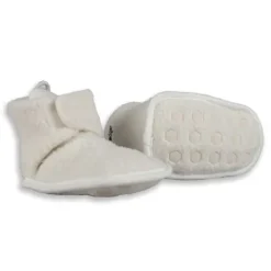 Lodger Slofjes - Teddy Fleece - Cloud Dancer - 0-3M