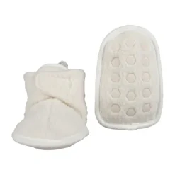 Lodger Slofjes - Teddy Fleece - Cloud Dancer - 0-3M