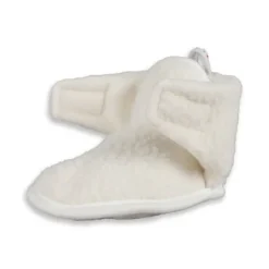 Lodger Slofjes - Teddy Fleece - Cloud Dancer - 0-3M