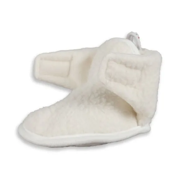 Lodger Slofjes - Teddy Fleece - Cloud Dancer - 0-3M