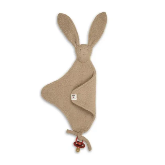 Lodger Speendoekje - Bunny Teddy Fleece - Beige