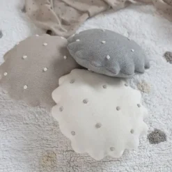 Lorena Canals Biscuit Kussen – Rond – Grijs