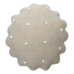 Lorena Canals Biscuit Kussen – Rond – Grijs