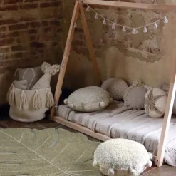 Lorena Canals Bubbly Vloerkussen – Olijf