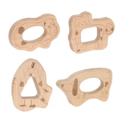 Lässig Bijtring Set - Little Mateys - FSC Hout - 4 stuks