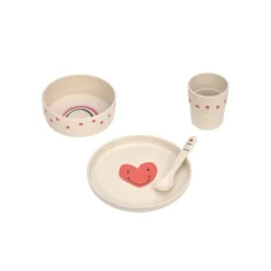 Lässig Eetset - Happy Rascals - Heart Lavender