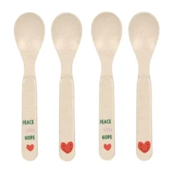 Lässig Lepelset - Happy Rascals - Heart Lavender - 4-Pack