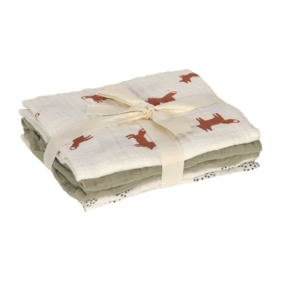 Lässig Little Forest Fox Swaddle 3 Stuks