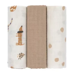 Lässig Little Mateys Hydrofieldoek Royal Blue 85 x 85 cm 3 Stuks