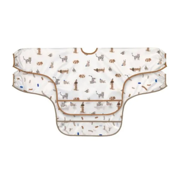 Lässig Little Mateys Longsleeve Slabbetje Royal Blue 2 Stuks