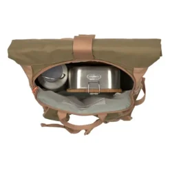 Lässig Rolltop Mini Backpack Nature Hazelnut
