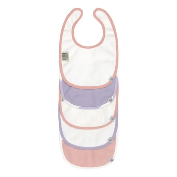 Lässig Slabbetjes Set van 5 - Happy Fruits - Peach/Pastel Lilac