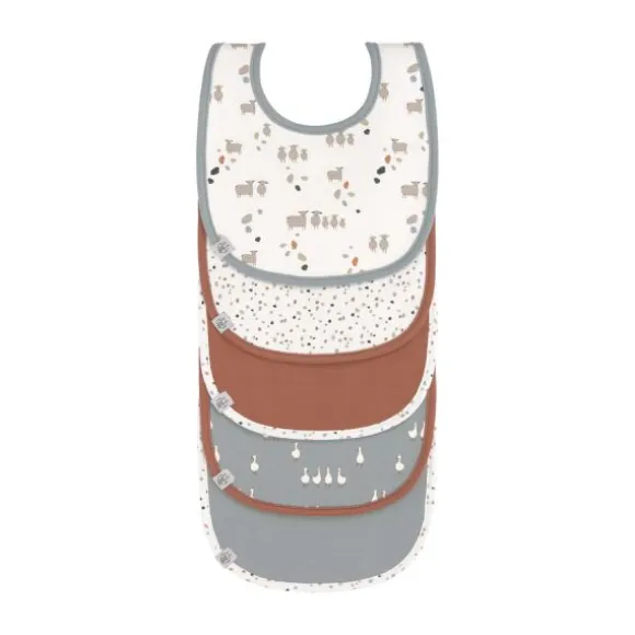 Lässig Tiny Farmer Sheep Slabbetjes Blue 5 Stuks