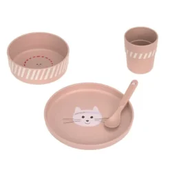 Lässig Tiny Team Cat Dinerset - Roze