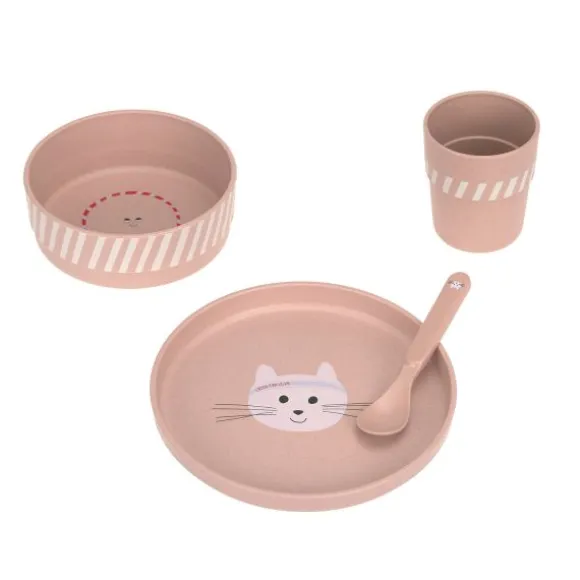 Lässig Tiny Team Cat Dinerset - Roze