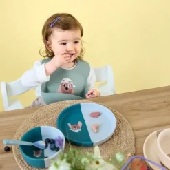 Lässig Tiny Team Dog Bord - Siliconen - Blauw