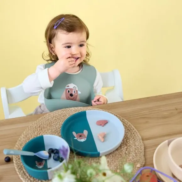 Lässig Tiny Team Dog Bord - Siliconen - Blauw