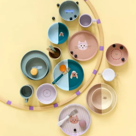 Lässig Tiny Team Dog Bord - Siliconen - Blauw