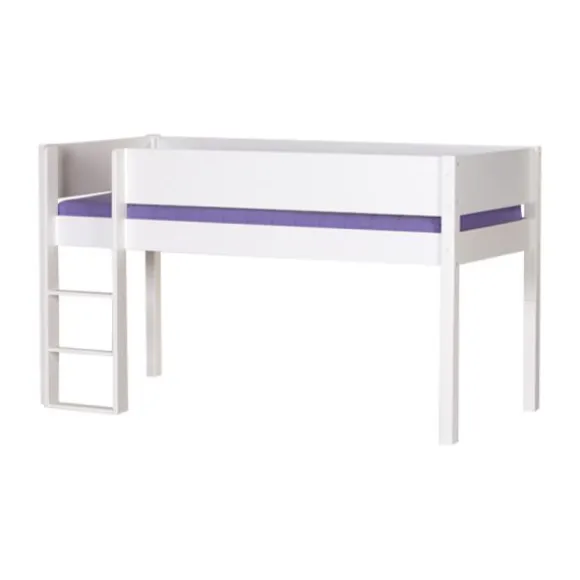 Manis-h Combinatie Halfhoog Bed Met Lattenbodem - FREJ - 90x200 cm