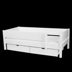 Manis-h Combinatiebed Met Lattenbodem En 2 Lades - MIMER - 90x200 cm
