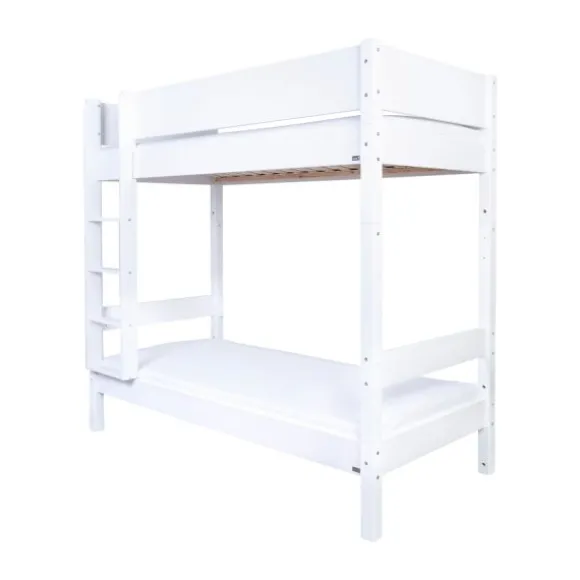 Manis-h MAIA Combinatie Hoog Stapelbed Met 2*Lattenbodem - 90 x 160 cm