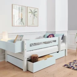 Manis-h MIMER Combinatiebed Met Lattenbodem En Lades - 90 x 160 cm