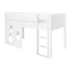 Manis-h SOL Combinatie Halfhoog Bed Met Lattenbodem En Ballbord - 90 x 200 cm