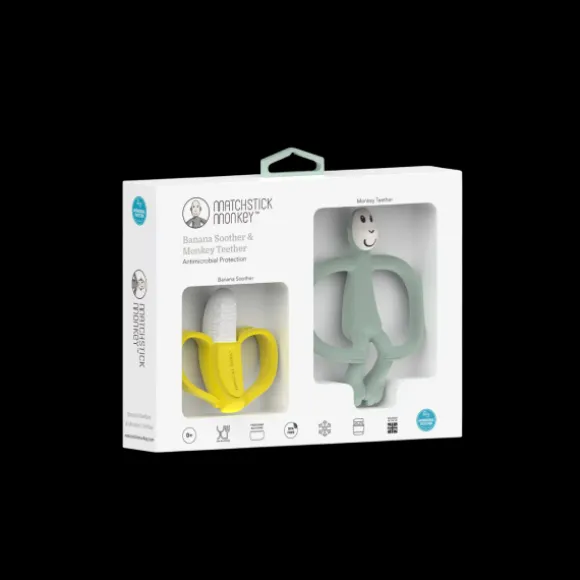 Matchstick Monkey Giftset - Banaan & Muntgroen