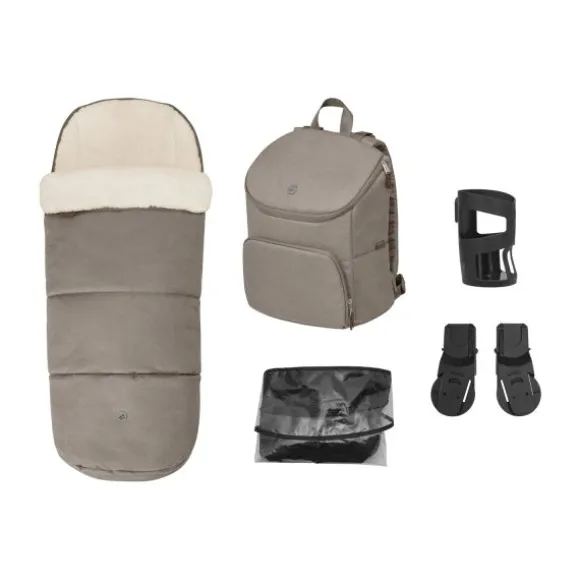 Maxi-Cosi Oxford+ Kinderwagen 4-in-1 - Twillic Graphite | Maxi-Cosi Pebble S Autostoeltje | FamilyFix S