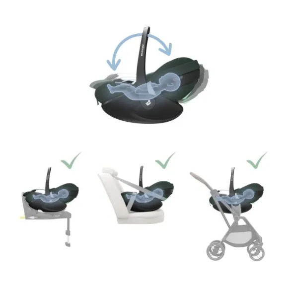 Maxi-Cosi Pebble 360 Pro 2 Autostoeltje - Twillic Graphite