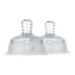 Mepal Mio Flesspeen Slow Flow - 2 Stuks - Helder