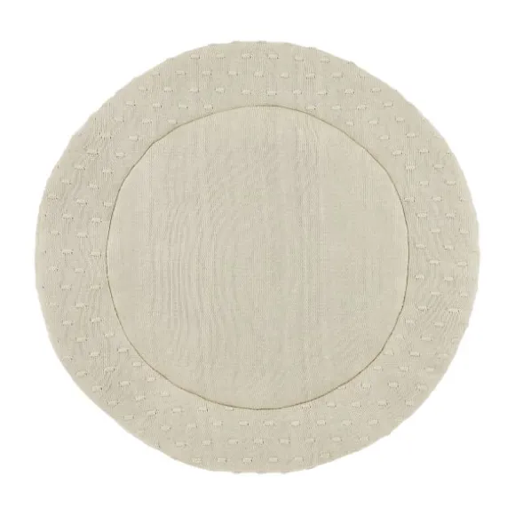 Meyco Baby Knots Boxkleed Rond - ⌀95cm - Soft Sand