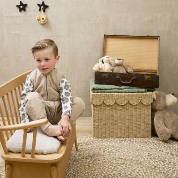 Meyco Baby Slaapzak Jumper Winter Hydrofiel Uni Pre-Washed Sand 104 cm