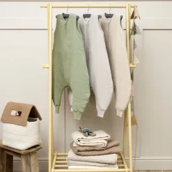 Meyco Baby Slaapzak Jumper Winter Hydrofiel Uni Pre-Washed Sand 104 cm