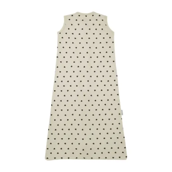 Meyco Baby Sweet Heart Zomerslaapzak - 110 cm - Soft Sand/Black