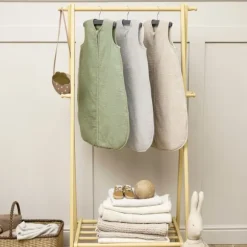 Meyco Baby Uni Baby Slaapzak Gevoerd - 110cm Pre-Washed Hydrofiel - Sand