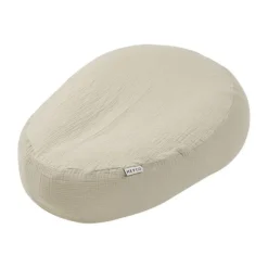 Meyco Baby Uni Relaxhoes Voedingskussen - Pre-Washed Hydrofiel - Soft Olive