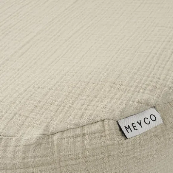 Meyco Baby Uni Relaxhoes Voedingskussen - Pre-Washed Hydrofiel - Soft Olive