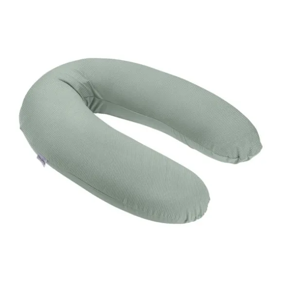 Meyco Baby Uni Relaxhoes Voedingskussen - Pre-Washed Hydrofiel - Soft Olive