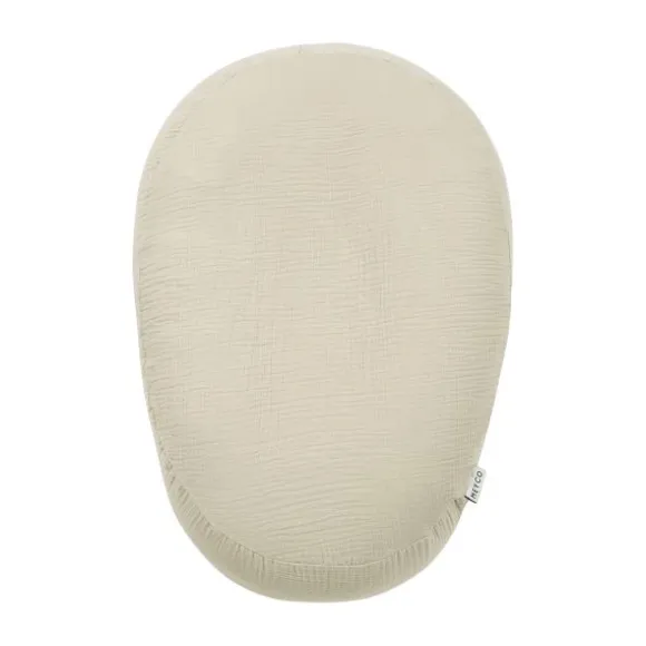 Meyco Baby Uni Relaxhoes Voedingskussen - Pre-Washed Hydrofiel - Soft Olive