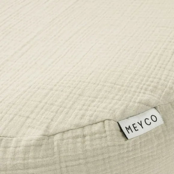 Meyco Baby Uni Relaxhoes Voedingskussen - Pre-Washed Hydrofiel - Soft Olive