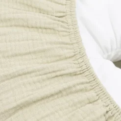 Meyco Baby Uni Relaxhoes Voedingskussen - Pre-Washed Hydrofiel - Soft Olive