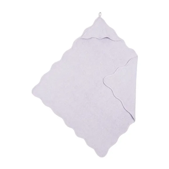 Meyco Baby Wavy badcape - 80 x 80 cm - Badstof - Grey Blue