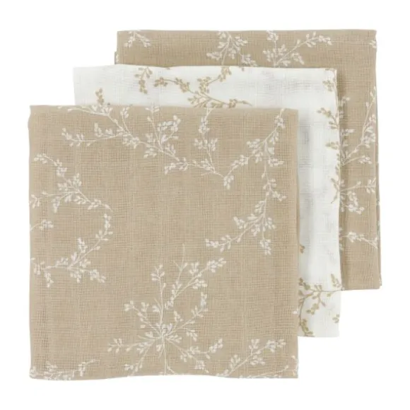 Meyco Branches Hydrofiel Luiers Sand 3 Stuks