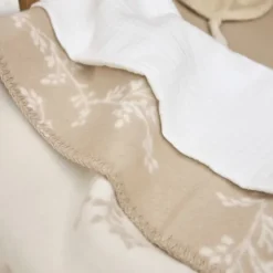 Meyco Branches Ledikantdeken - 100 x 150 cm - Sand